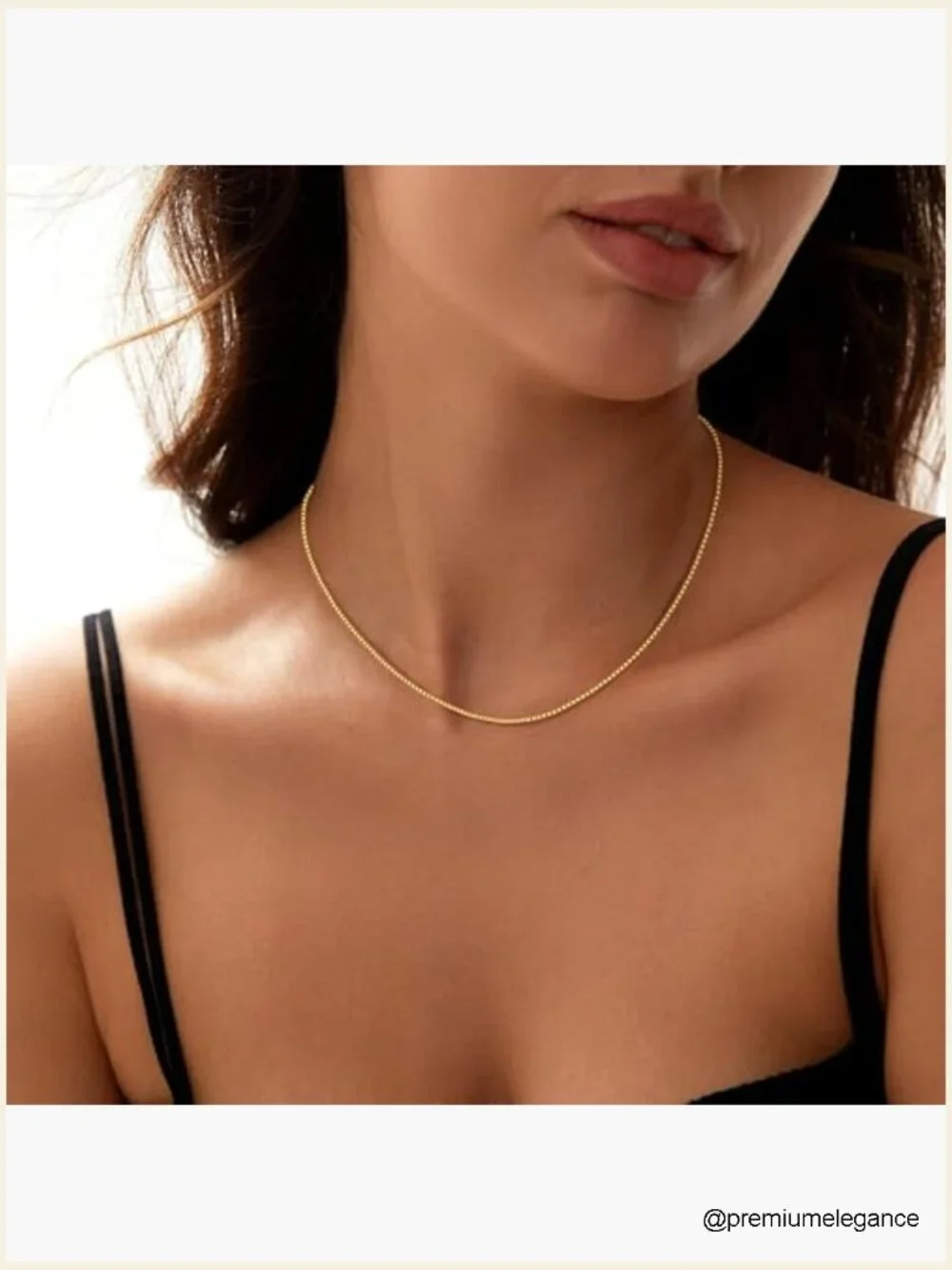 18K Gold Plated 925 Sterling Silver 1.2mm Box Chain Necklace Lobster Claw